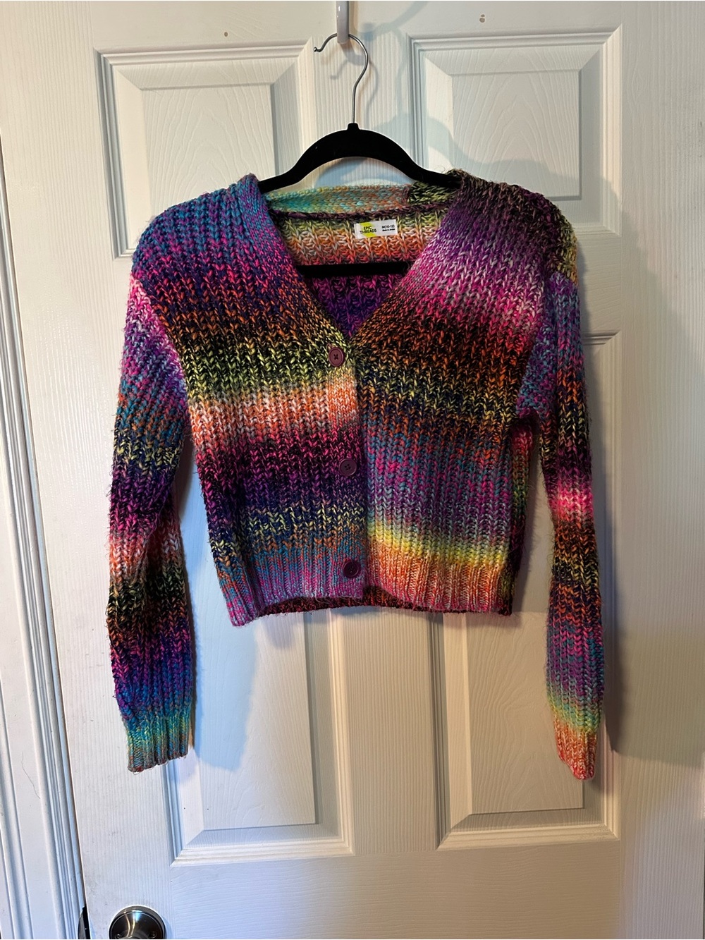 Kids Epic Threads Rainbow Knit Cardigan
